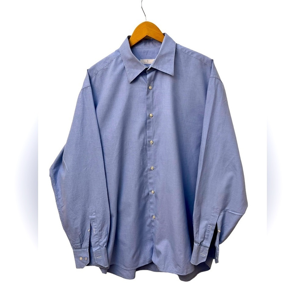 Damiani button down shirt size 18 neck made in Italy☑️VEN02
